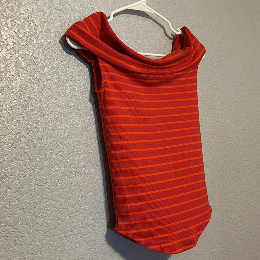 Free People Off-Shoulder Striped Top